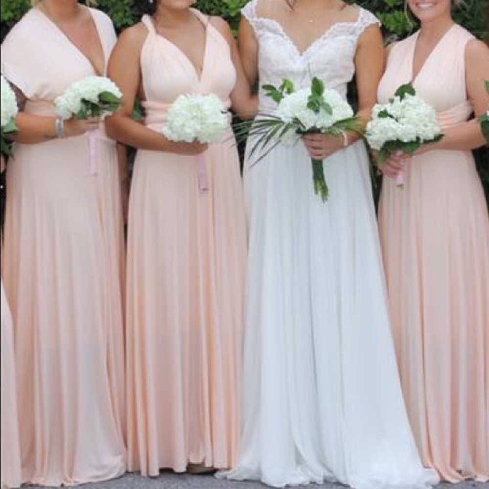 Lulus wrap bridesmaid dress